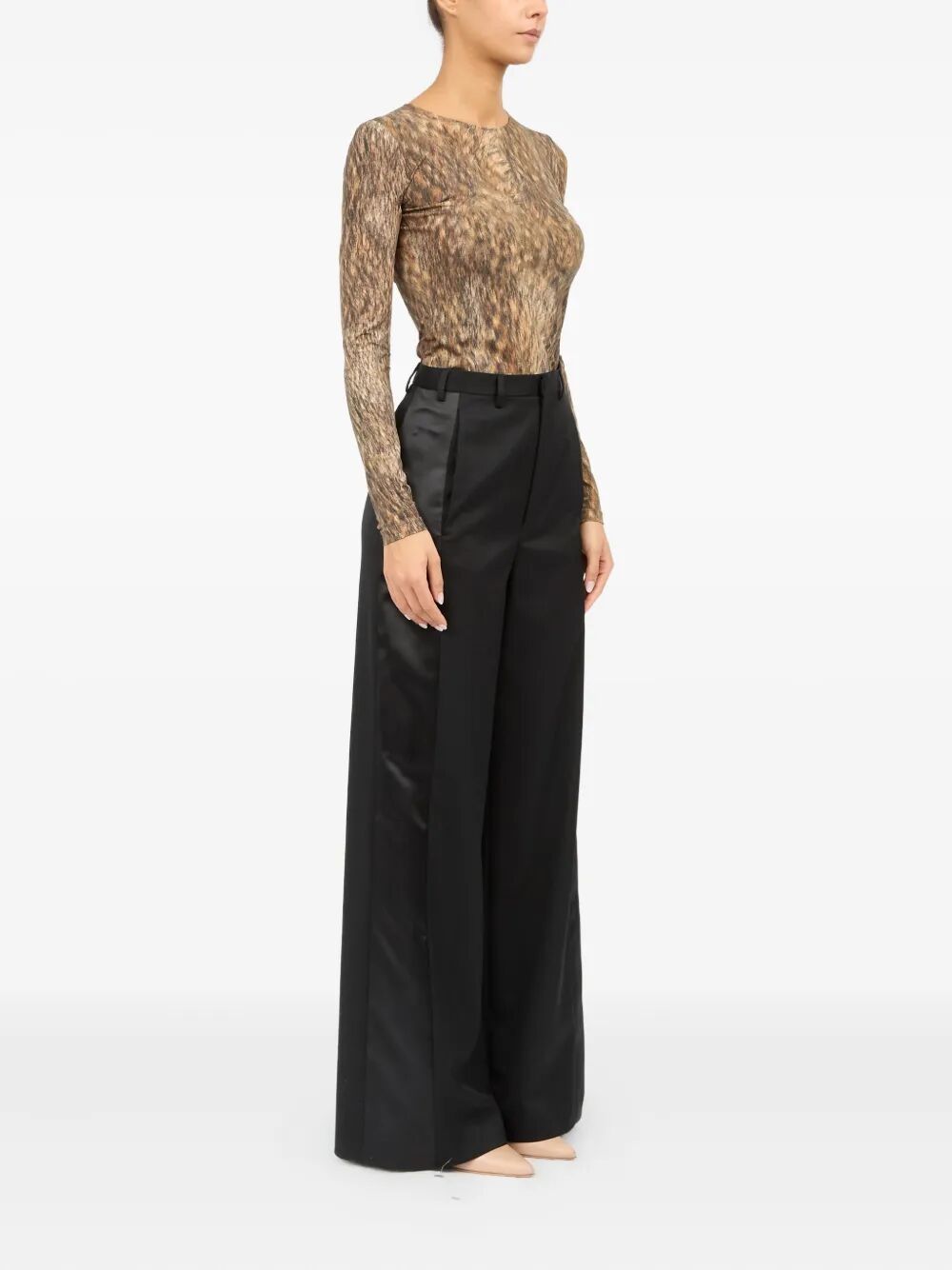 MM6 MAISON MARGIELA Satin Palazzo Pants for Women