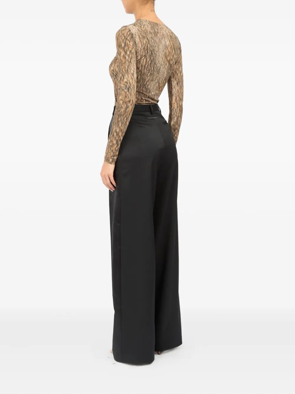 MM6 MAISON MARGIELA Satin Palazzo Pants for Women