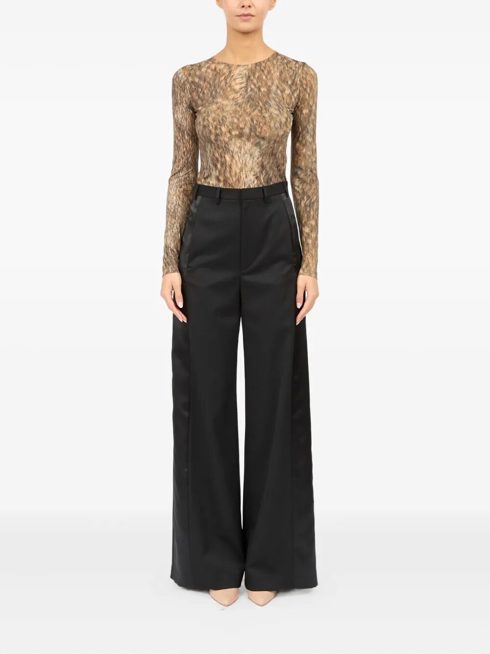MM6 MAISON MARGIELA Satin Palazzo Pants for Women