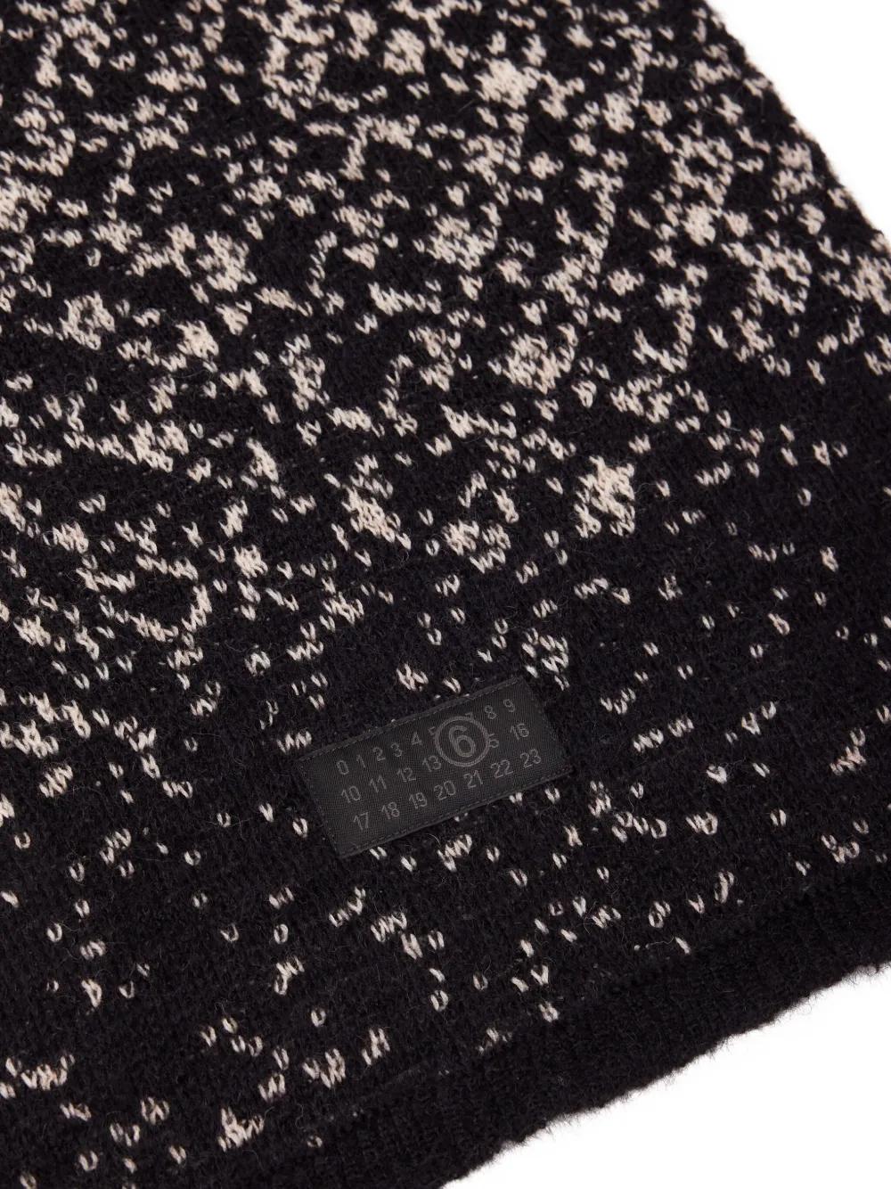 MM6 MAISON MARGIELA Patterned Knit Scarf