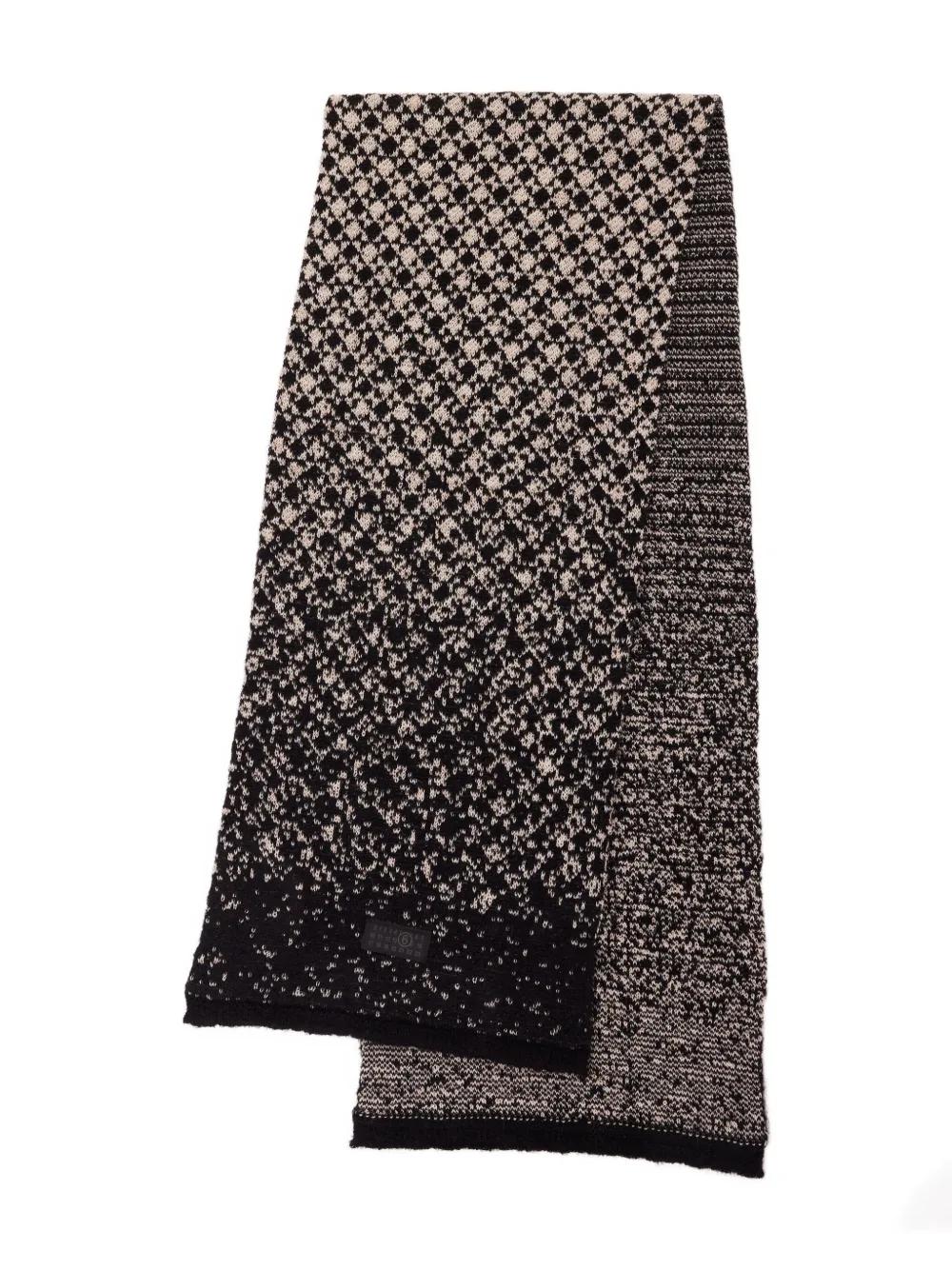 MM6 MAISON MARGIELA Patterned Knit Scarf
