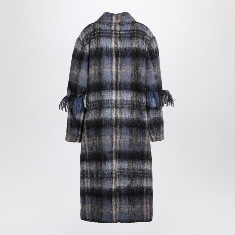 LOEWE Checkered Design Jacket in Mohair and Wool Blend