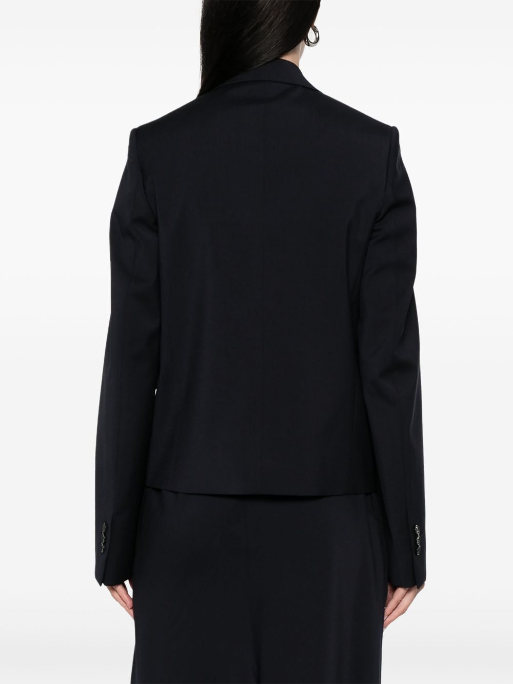 LOEWE Elegant Wool Jacket with Shoulder Pads for Women