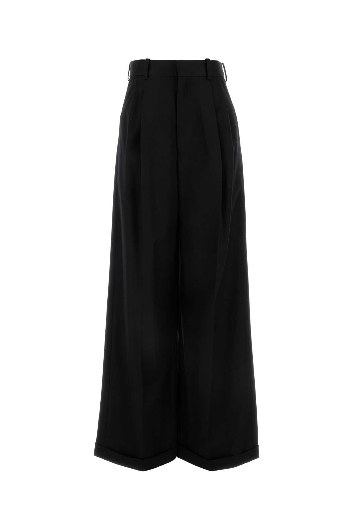 LOEWE Wide-Leg Cotton Blend Trousers