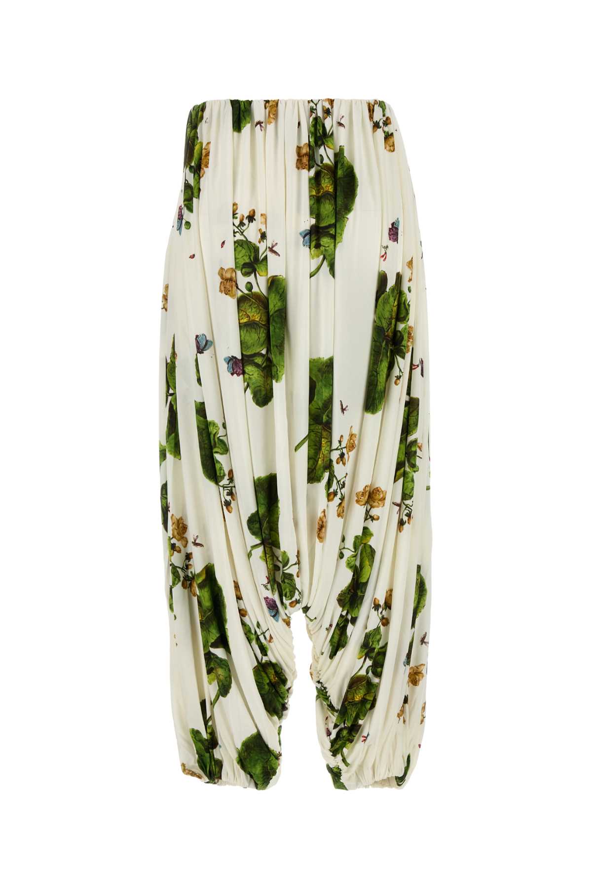 LOEWE Chic Printed Viscose Draped Trousers for Women