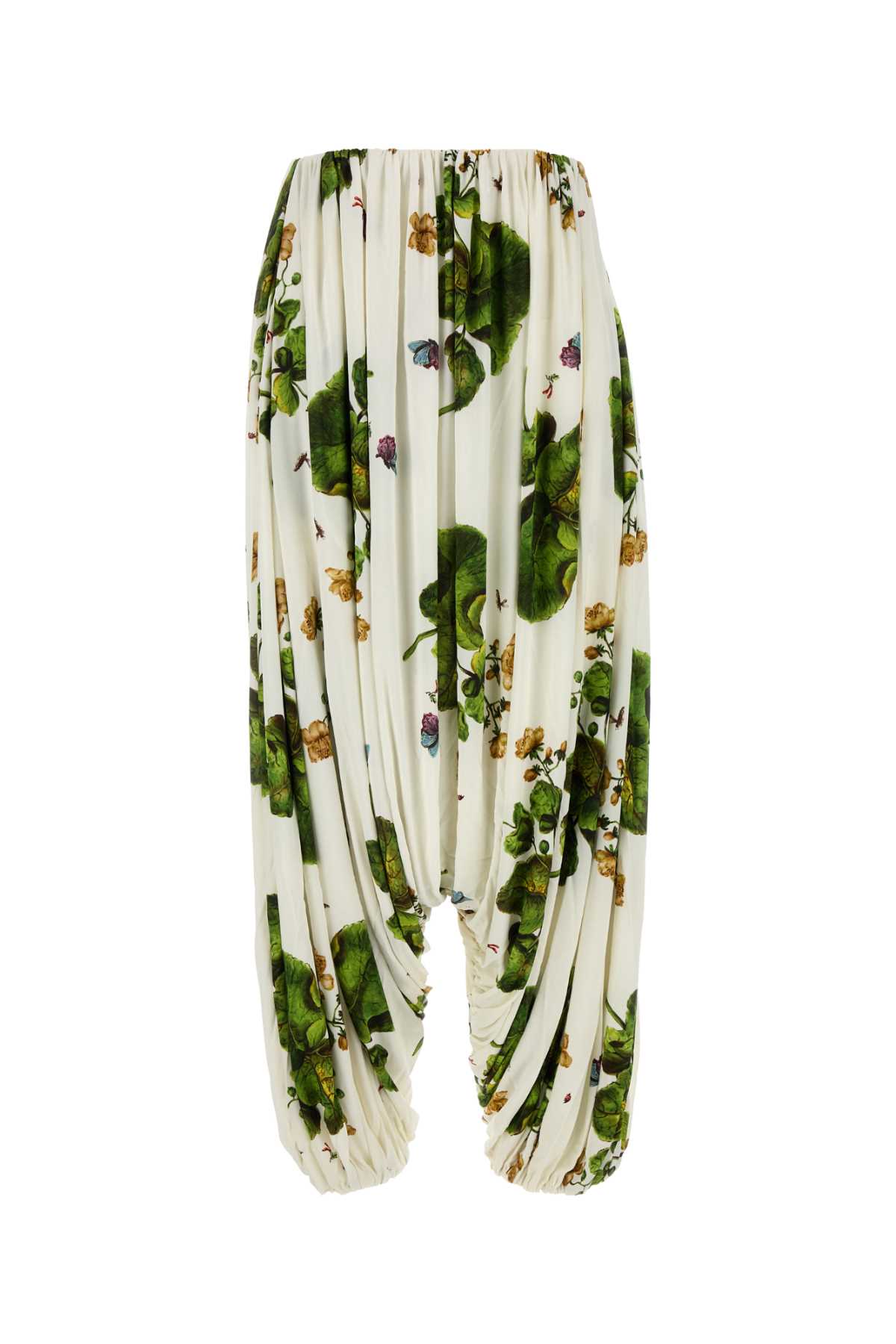 LOEWE Chic Printed Viscose Draped Trousers for Women