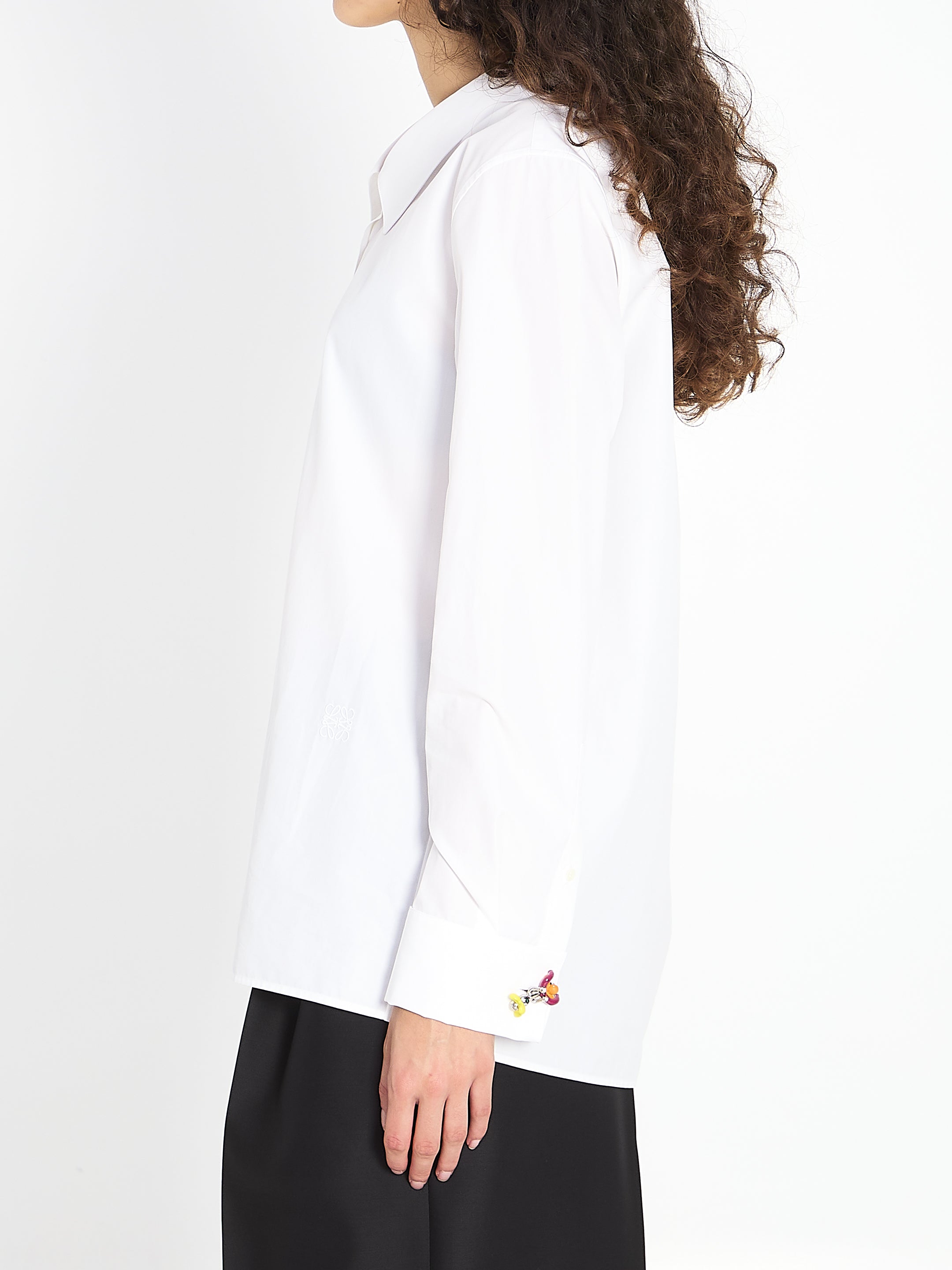 LOEWE Embellished Cotton Shirt - Regular Fit