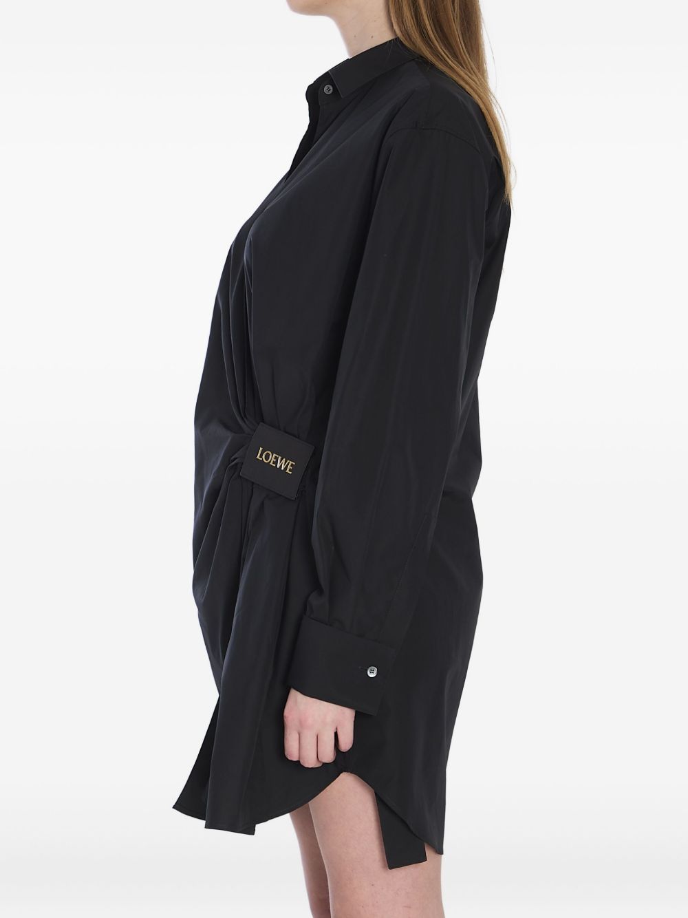 LOEWE Silk and Cotton Blend Shirt Dress