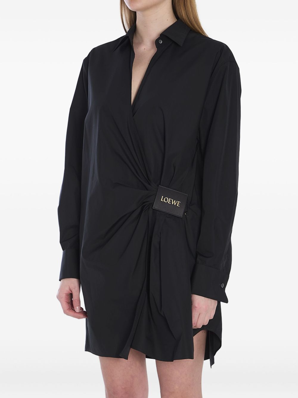 LOEWE Silk and Cotton Blend Shirt Dress