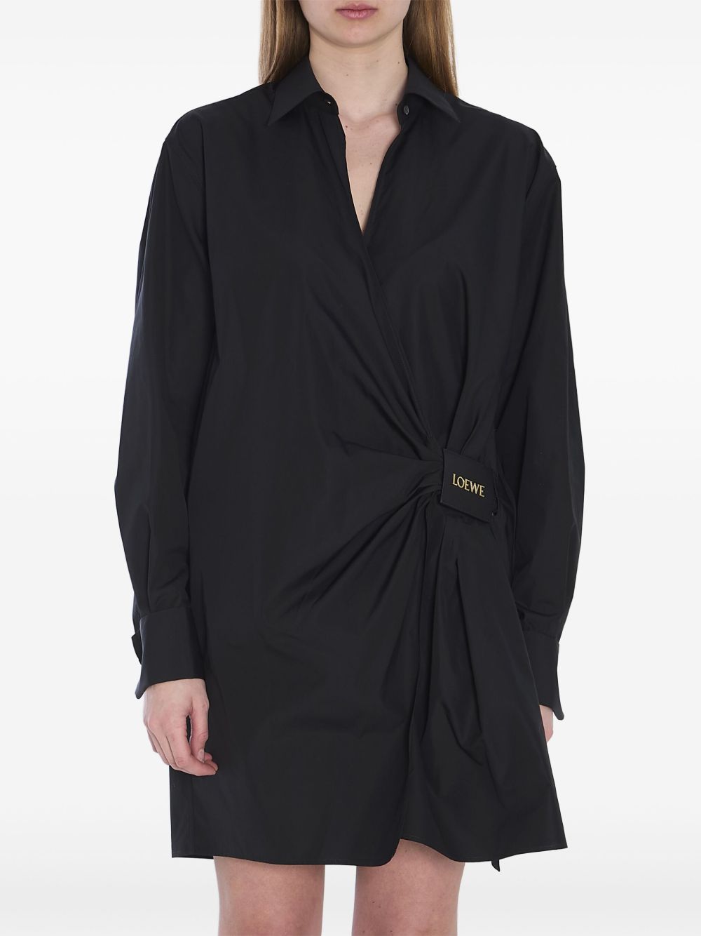 LOEWE Silk and Cotton Blend Shirt Dress