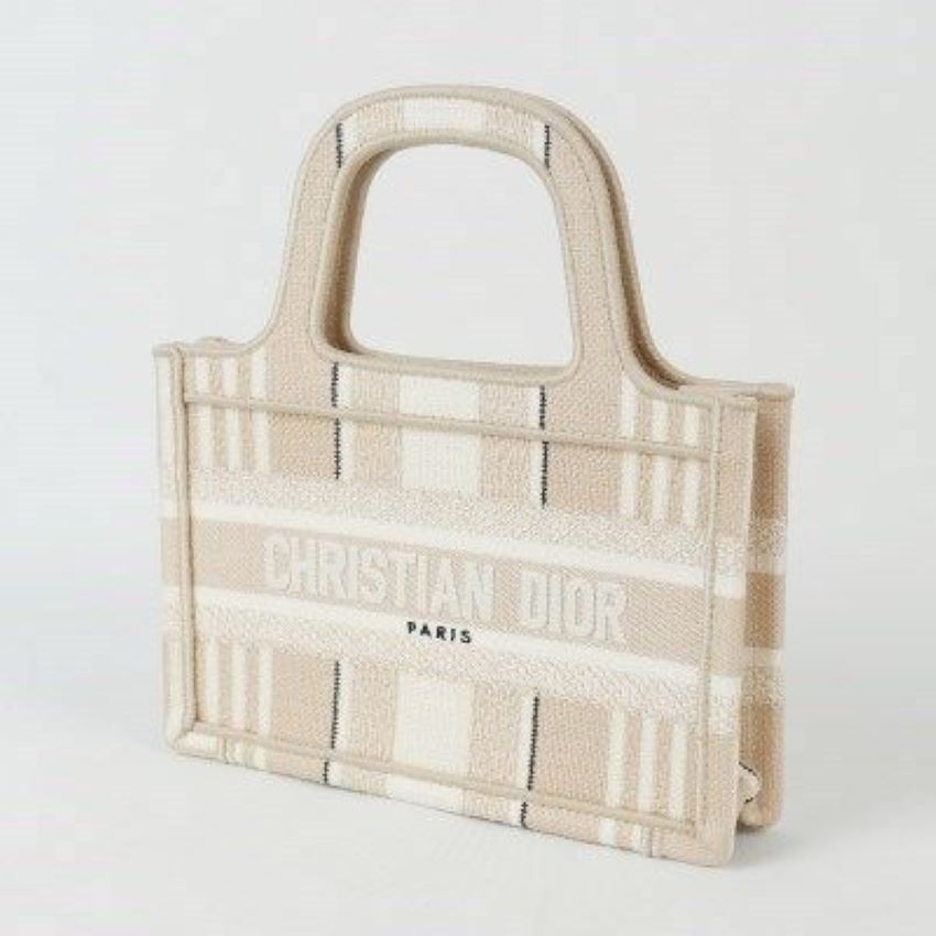 DIOR Mini Canvas Tote Handbag