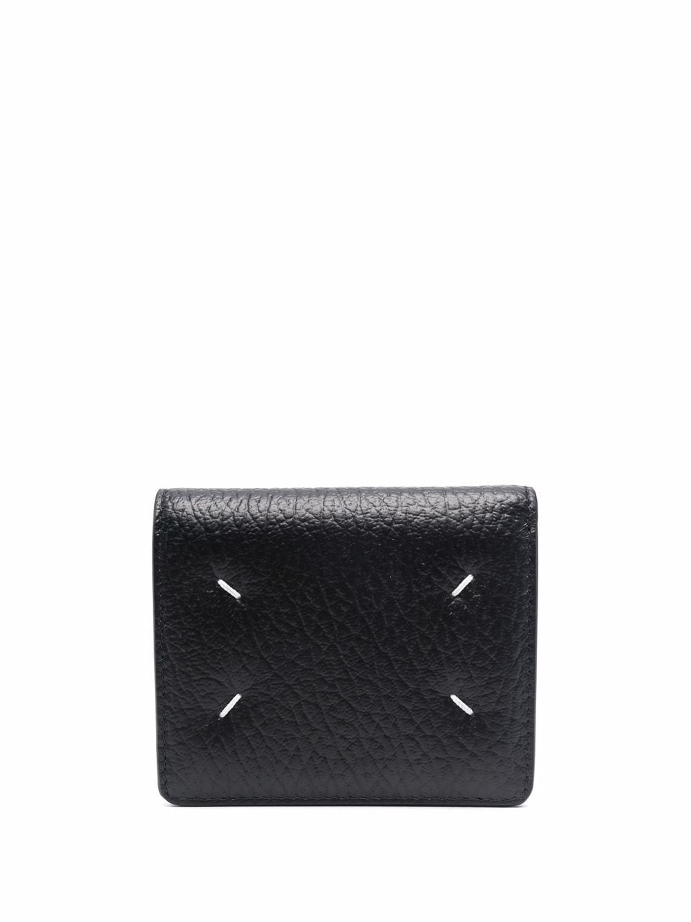 MAISON MARGIELA Pebbled 100% Leather Bi-Fold Wallet