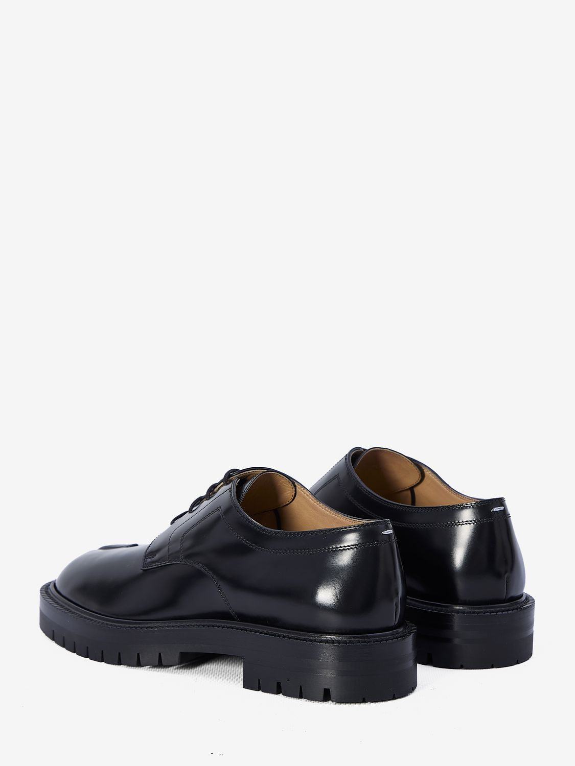 MAISON MARGIELA Premium Leather Lace-Up Moccasins for Men