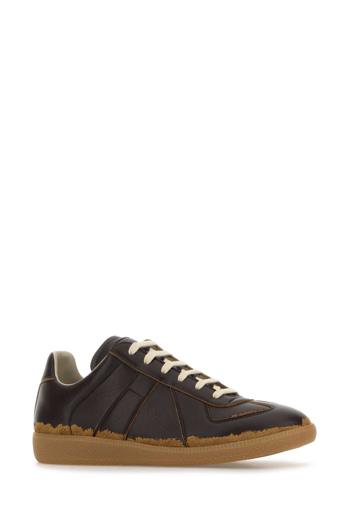 MAISON MARGIELA Mens Leather Replica Sneakers - FW25 Collection