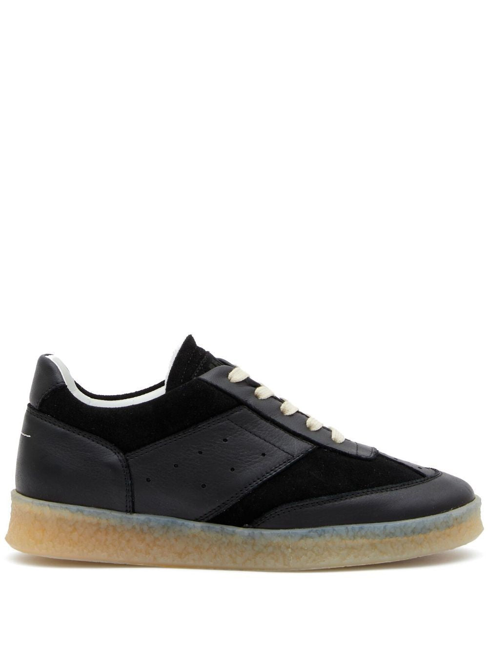 MM6 MAISON MARGIELA Court Sneakers Model 6 with Suede and Leather Panels