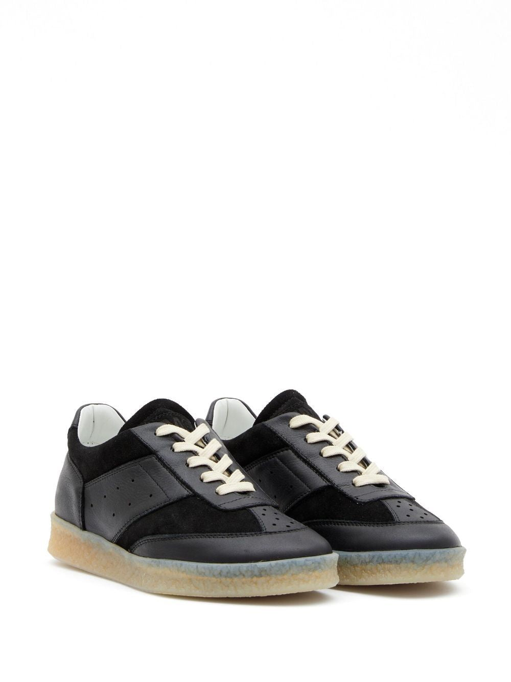 MM6 MAISON MARGIELA Court Sneakers Model 6 with Suede and Leather Panels