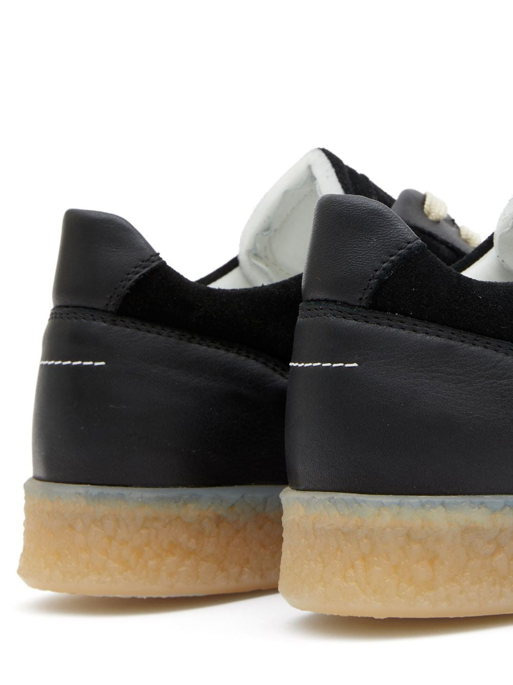 MM6 MAISON MARGIELA Court Sneakers Model 6 with Suede and Leather Panels