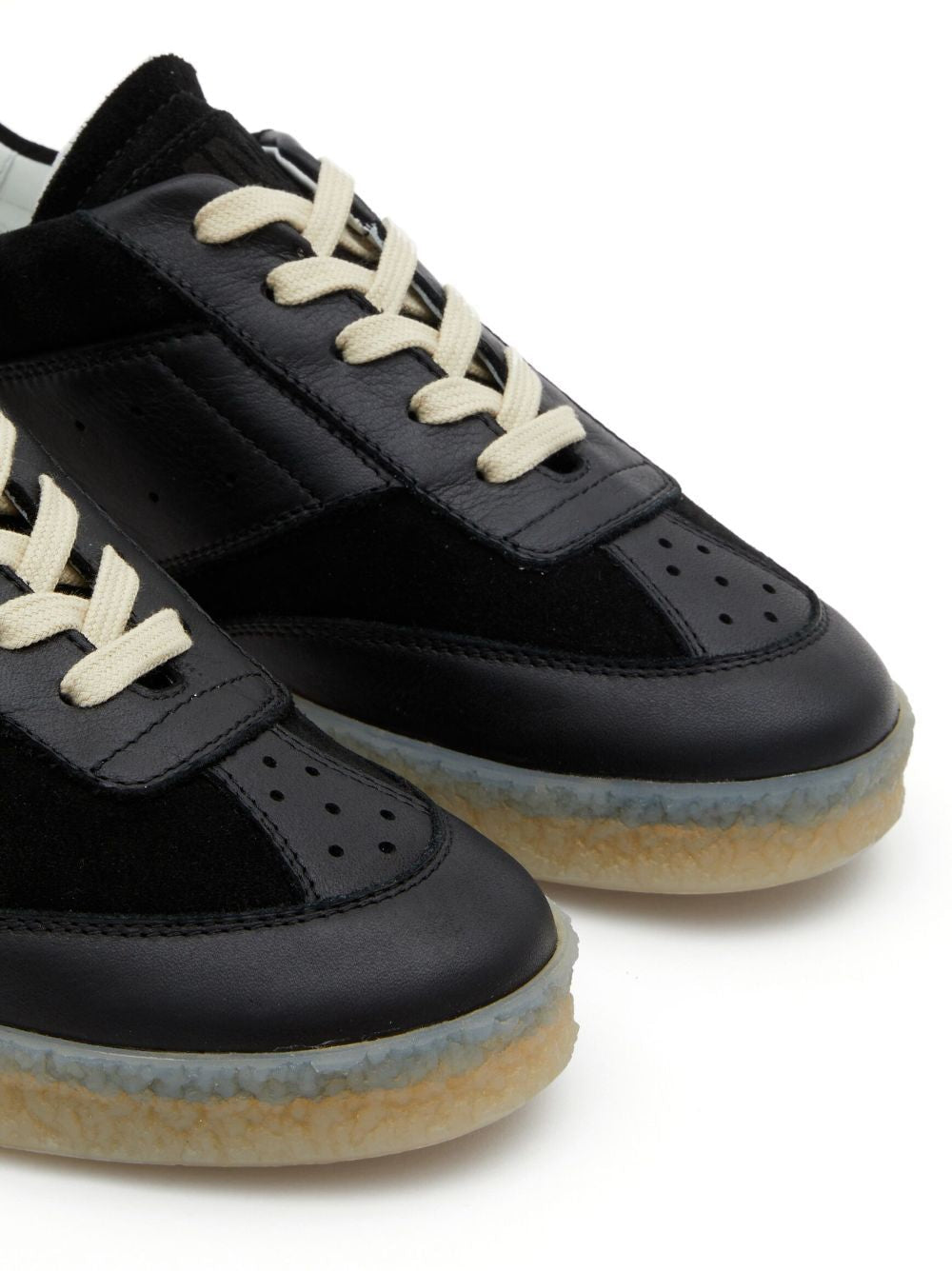 MM6 MAISON MARGIELA Court Sneakers Model 6 with Suede and Leather Panels