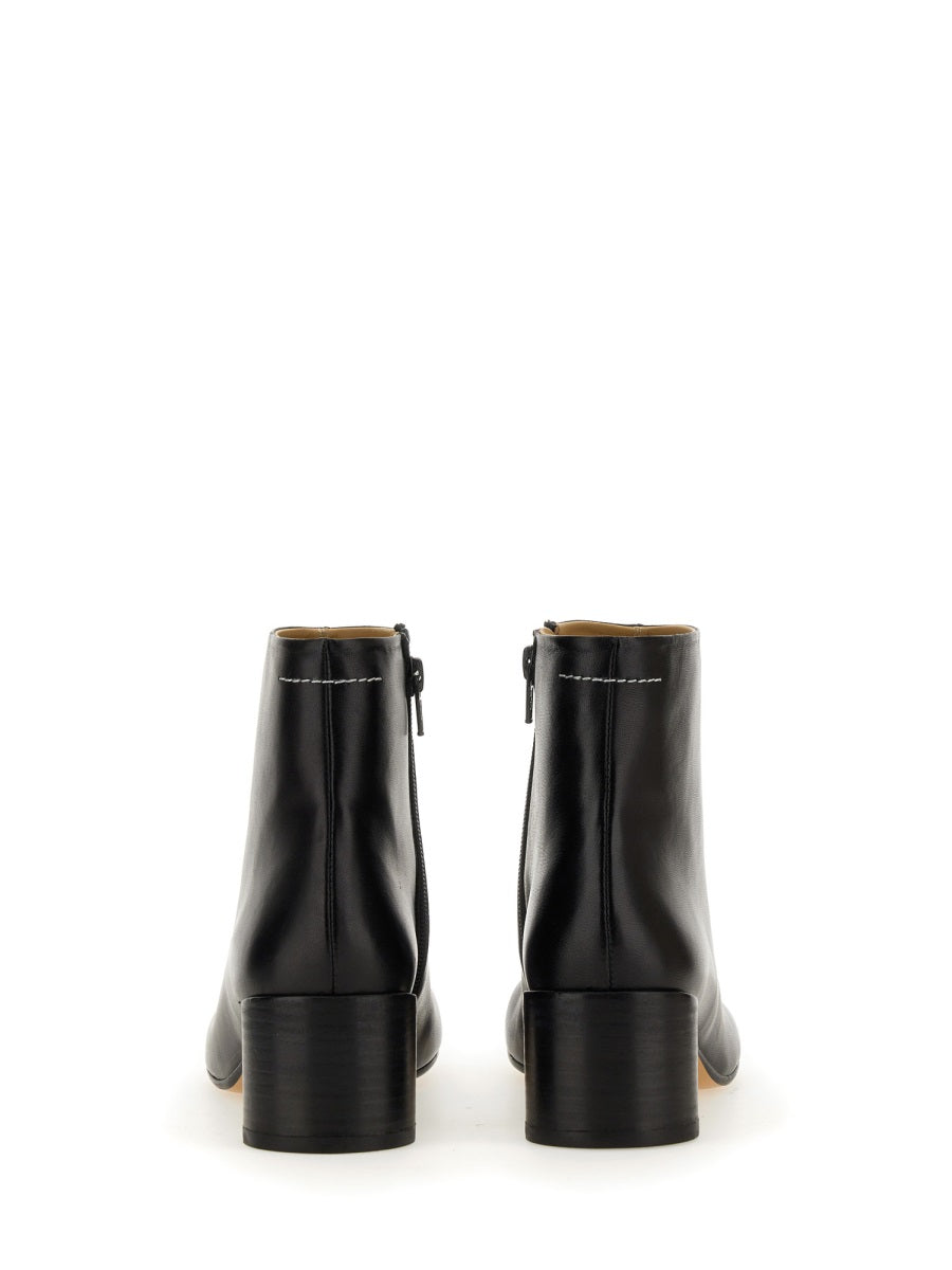 MM6 MAISON MARGIELA Stylish Leather Ankle Boots for Women