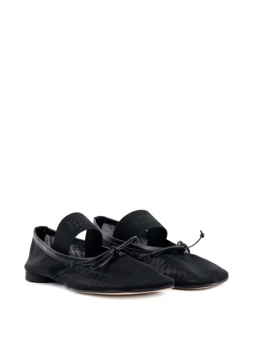 MM6 MAISON MARGIELA Chic Polyamide Flats for Women - FW25 Collection