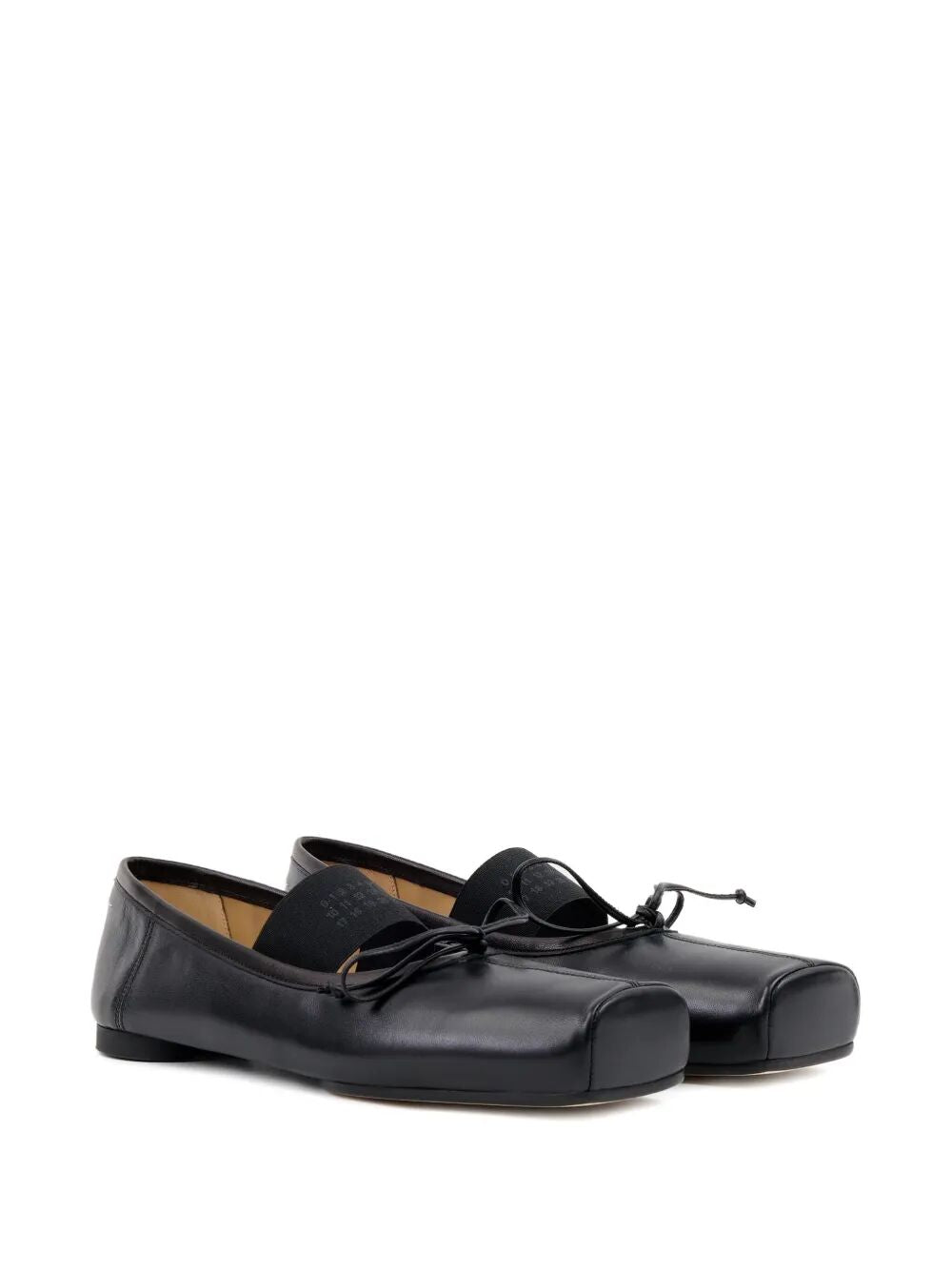 MM6 MAISON MARGIELA Leather Flats for Women - FW25 Collection