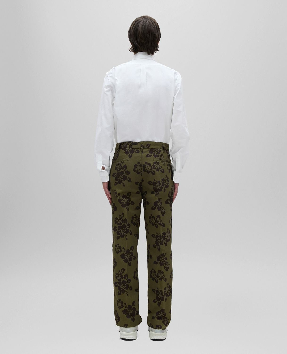 ASPESI Mini Hibiscus Print Pants for Men