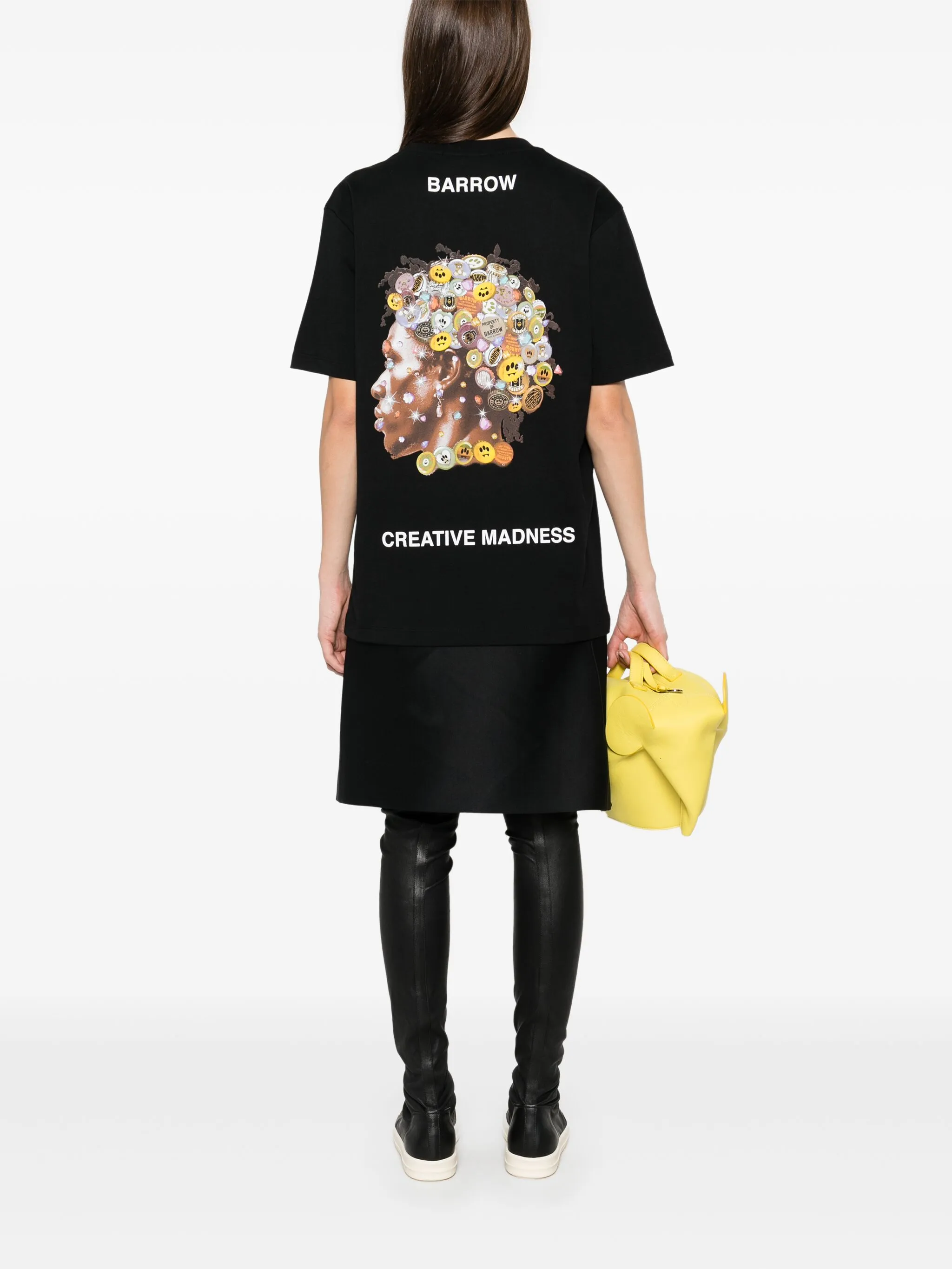 BARROW Unisex Crew Neck T-Shirt with Logo and Print