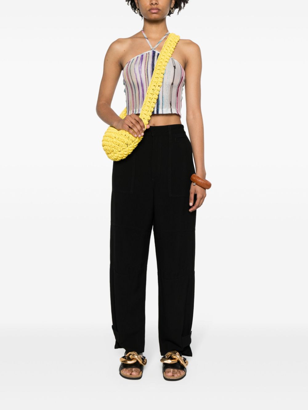 LOEWE Linen Blend Cargo Trousers