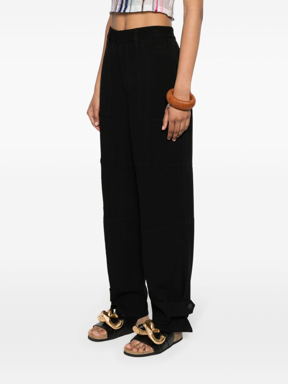 LOEWE Linen Blend Cargo Trousers