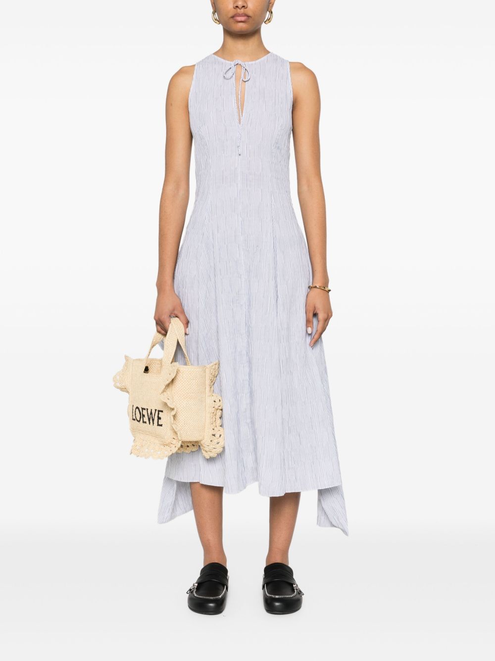 LOEWE Cotton Blend Midi Dress