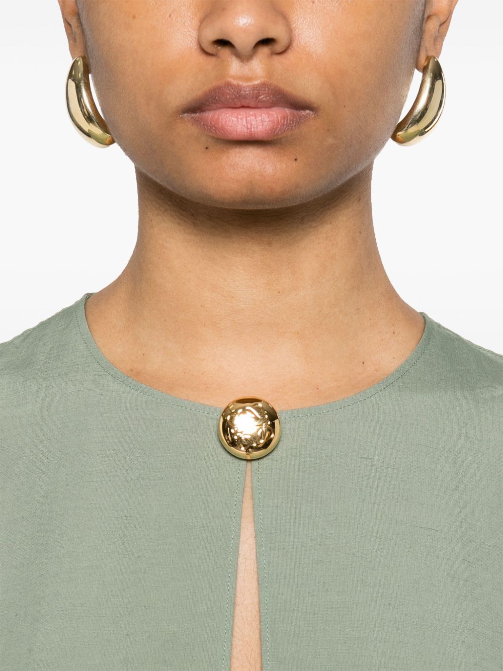 LOEWE Pebble Linen Blend Mini Dress