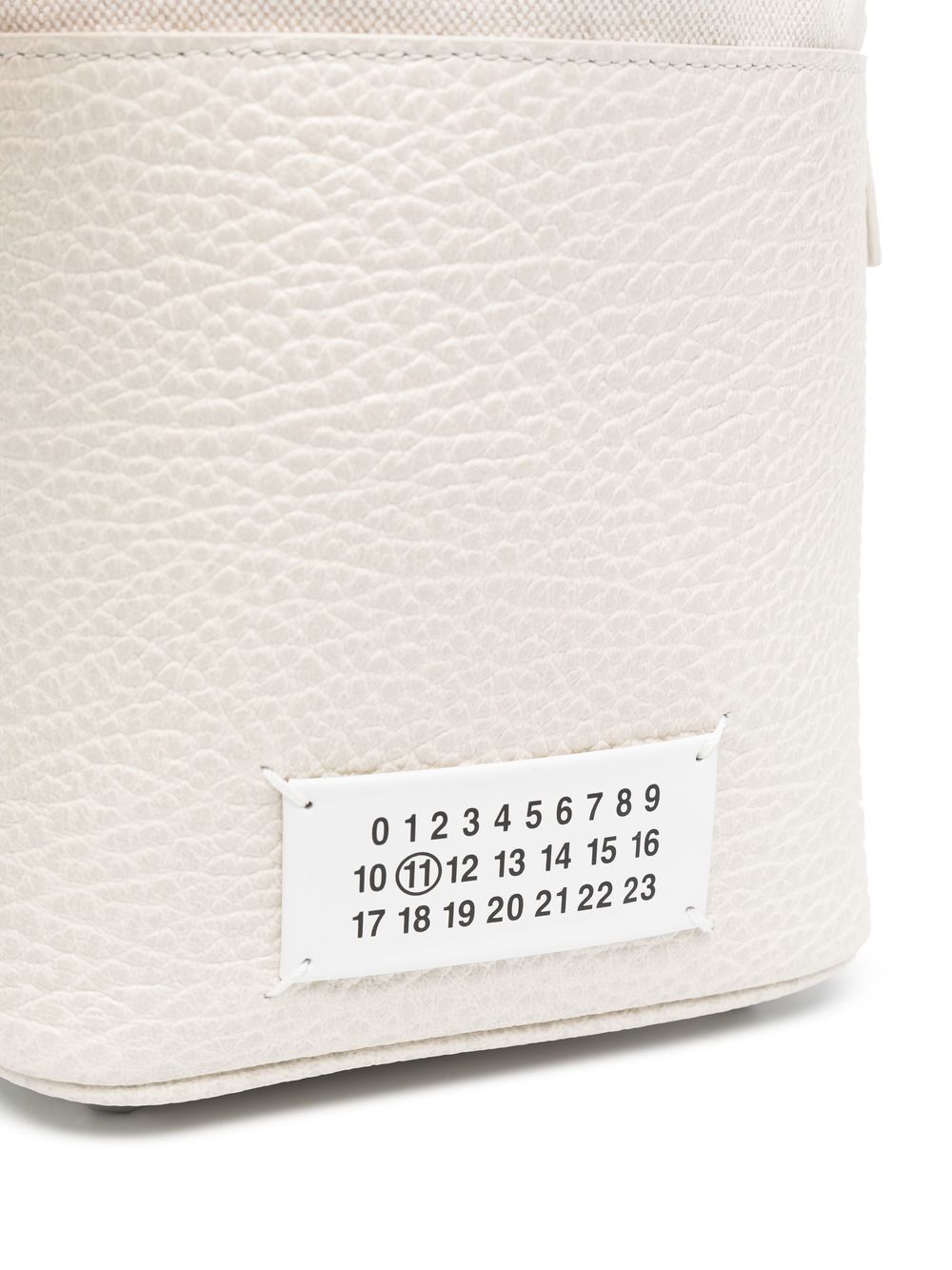 MAISON MARGIELA Mini Leather and Canvas Bucket Handbag