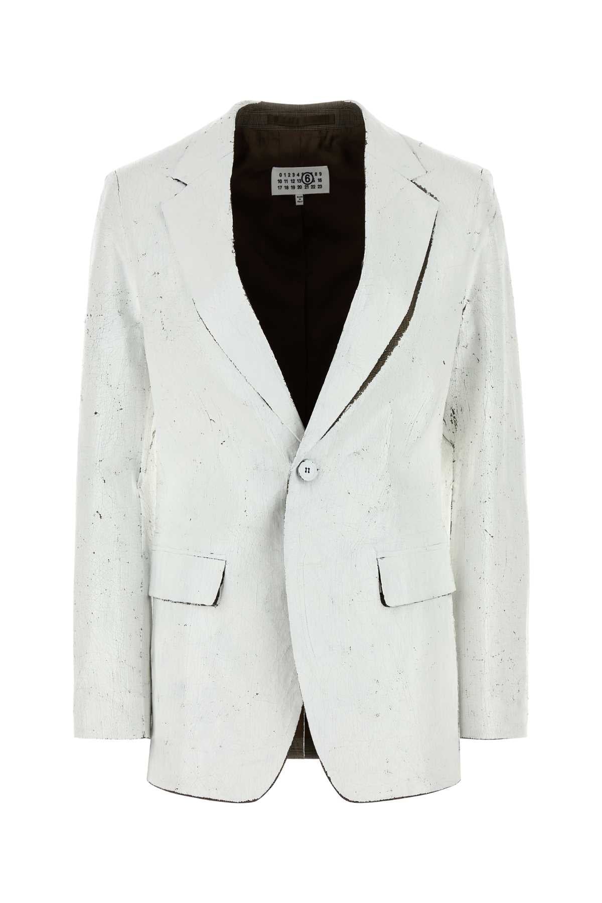 MM6 MAISON MARGIELA Stretch Polyester Blend Blazer for Women