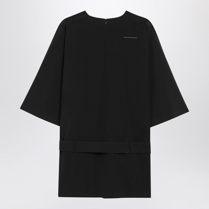 MM6 MAISON MARGIELA Chic Wool-Blend Mini Dress with Belt