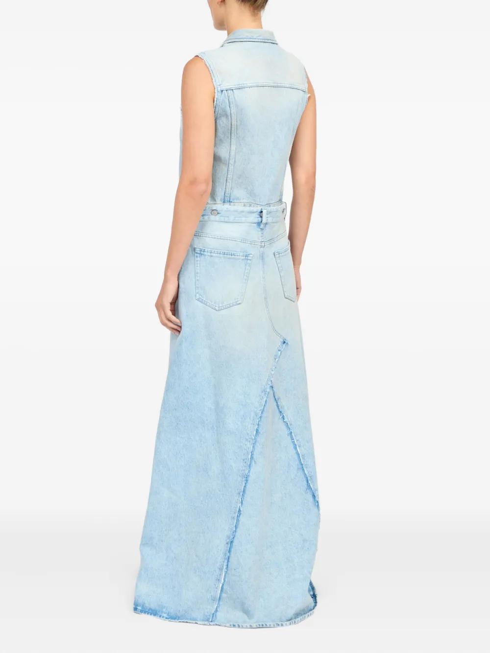 MM6 MAISON MARGIELA Women's Denim Mini Dress with Removable Skirt