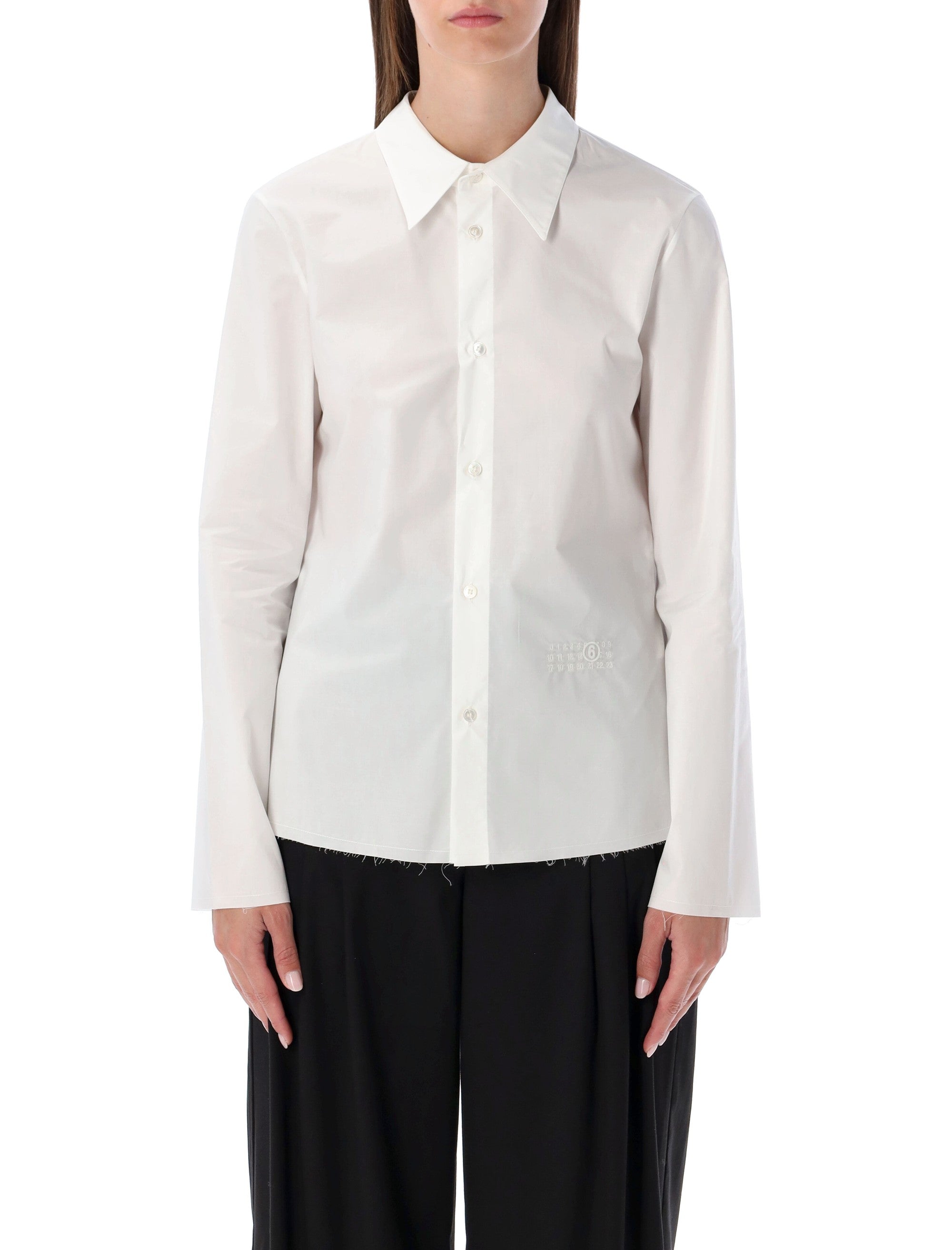 MM6 MAISON MARGIELA Long Sleeved Cotton Shirt for Women