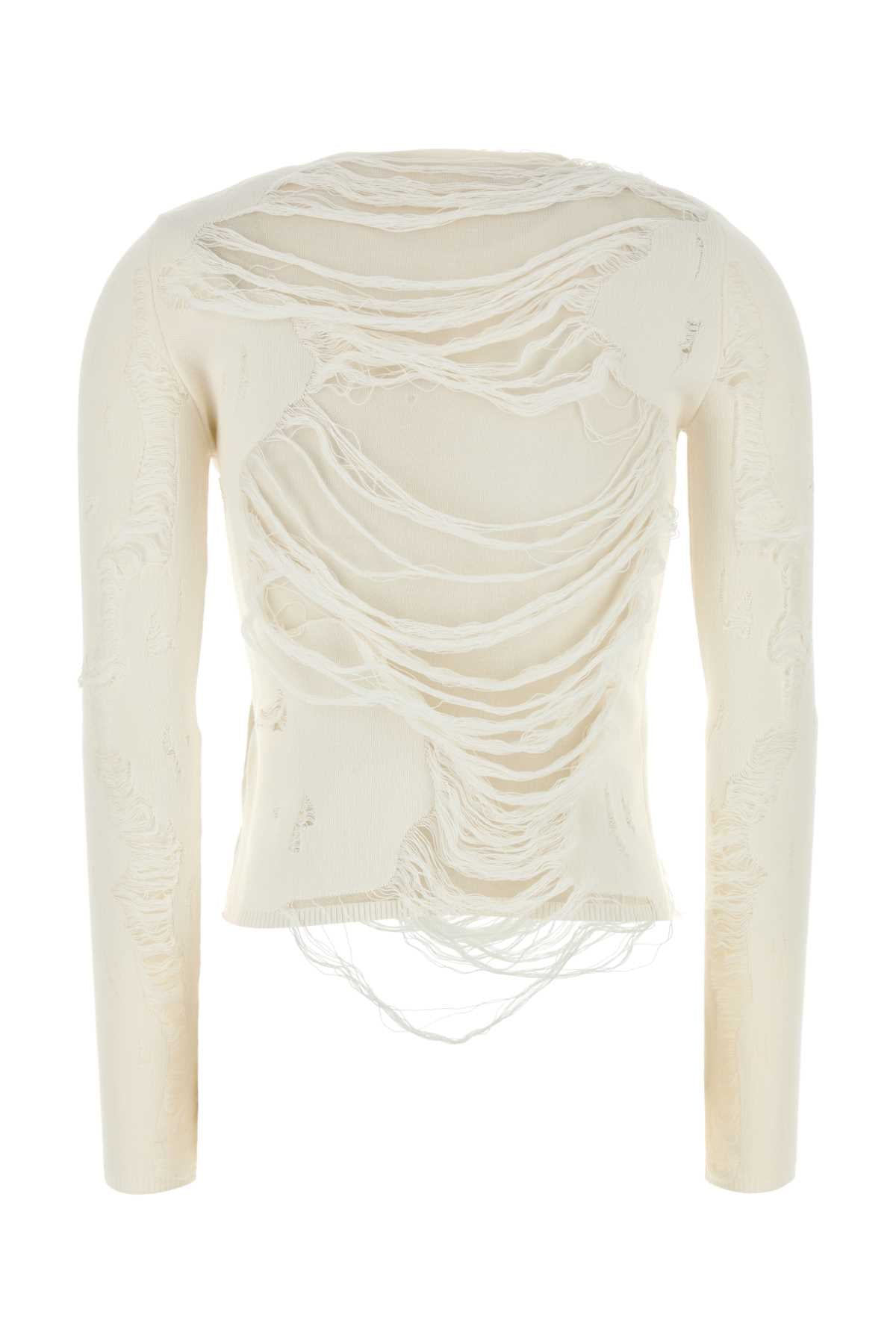 MM6 MAISON MARGIELA Cotton Blend Crewneck Sweater for Women - SS25