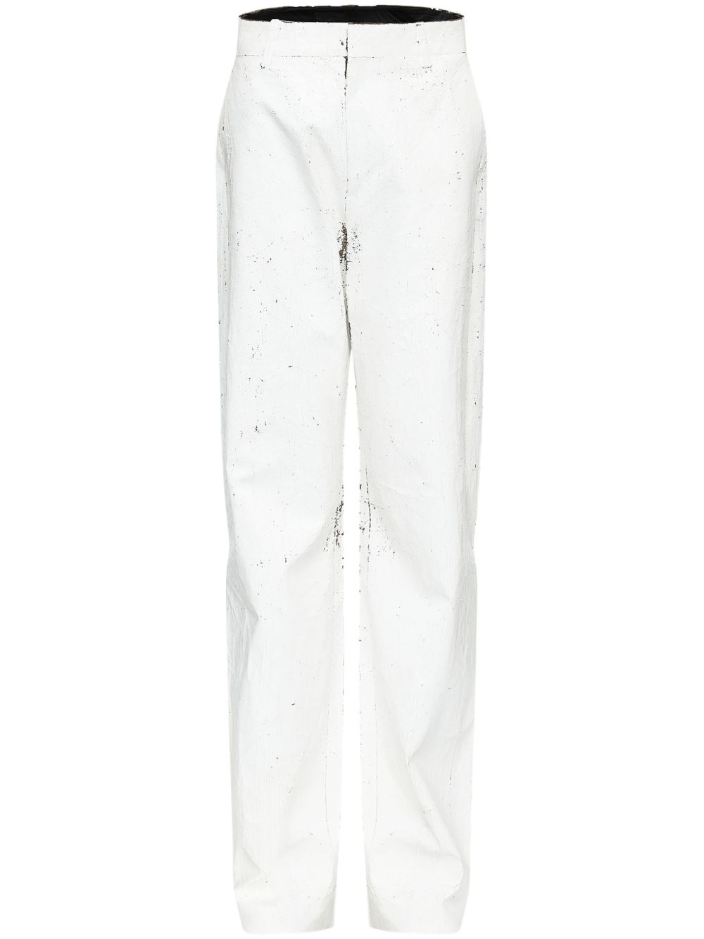 MM6 MAISON MARGIELA Concealed Front Wax Trousers for Women