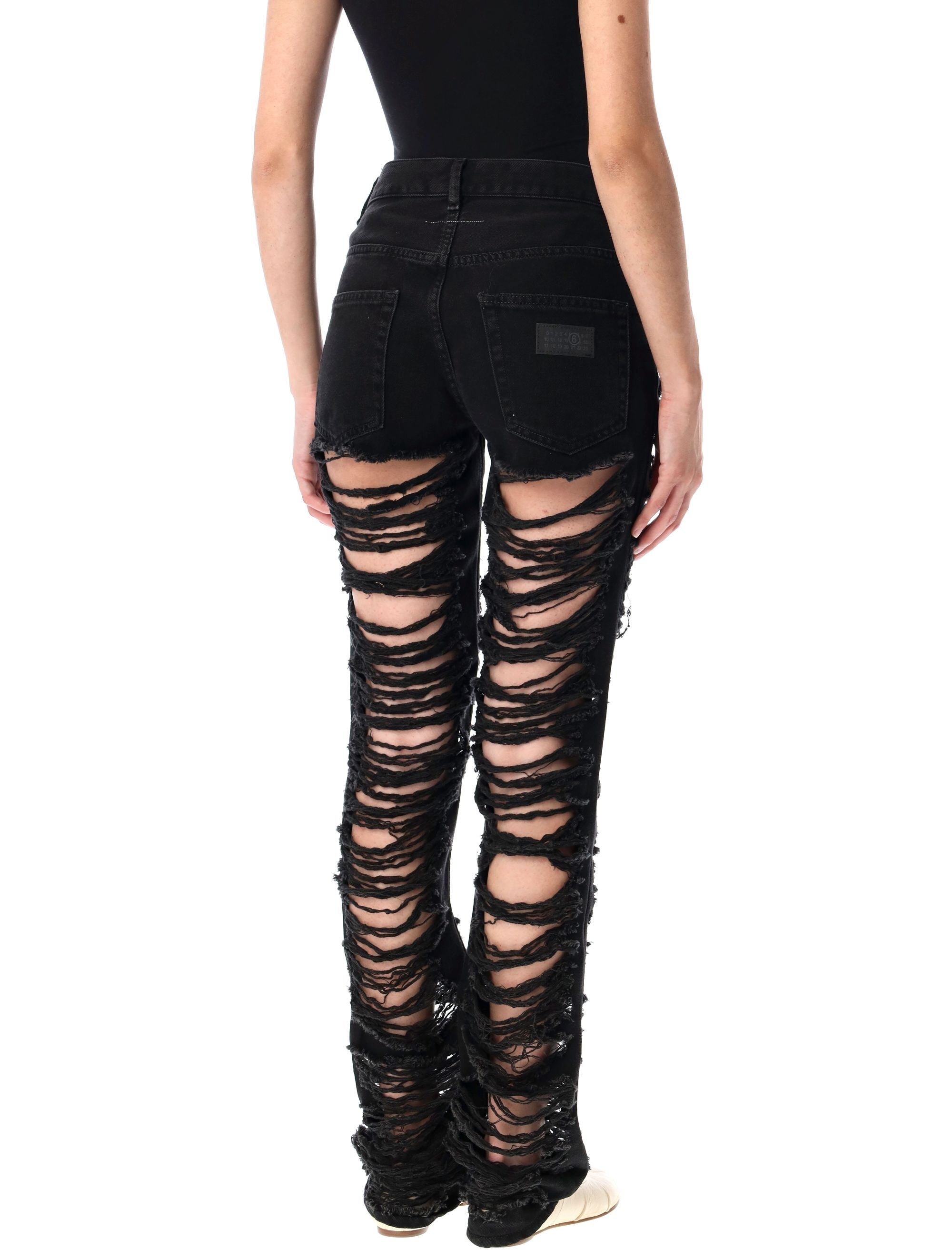 MM6 MAISON MARGIELA Skinny Denim Pants for Women - SS25 Collection