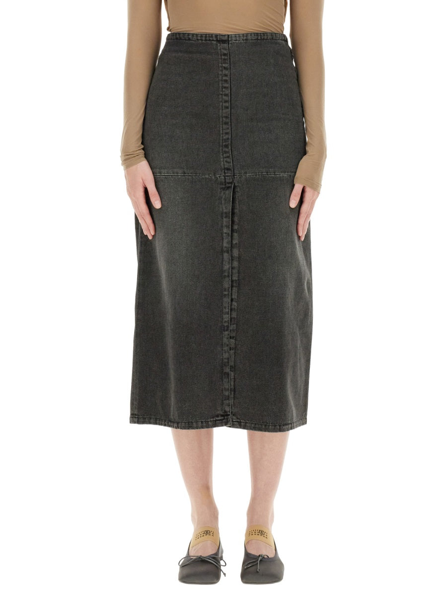 MM6 MAISON MARGIELA Long Denim Skirt - Size 40