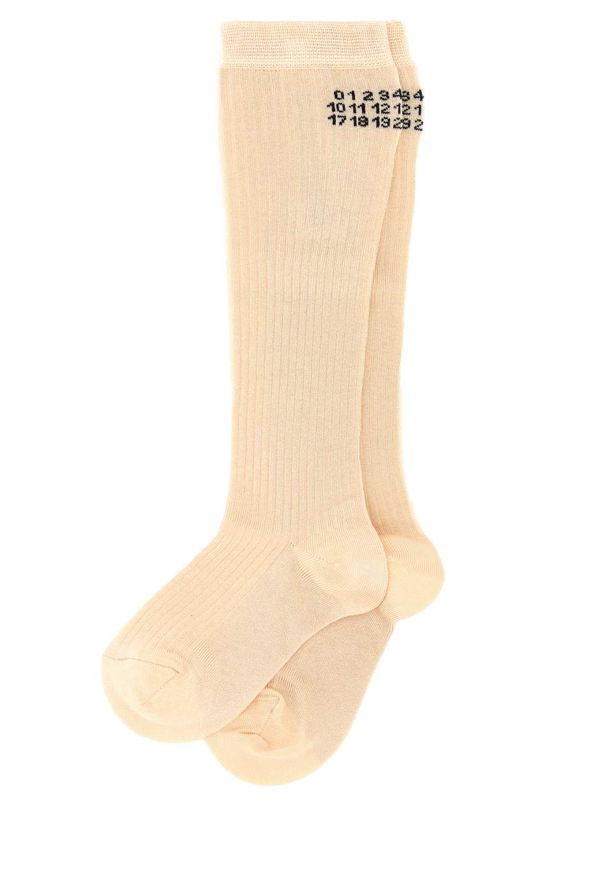 MM6 MAISON MARGIELA Italian Style Women's Powder Hue Socks