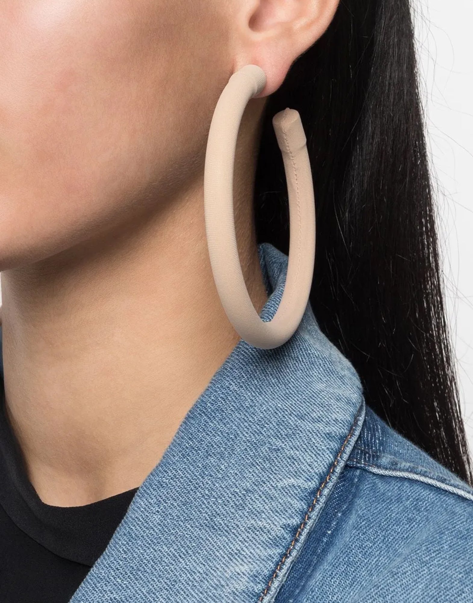 MAISON MARGIELA Large Open Hoop Earrings