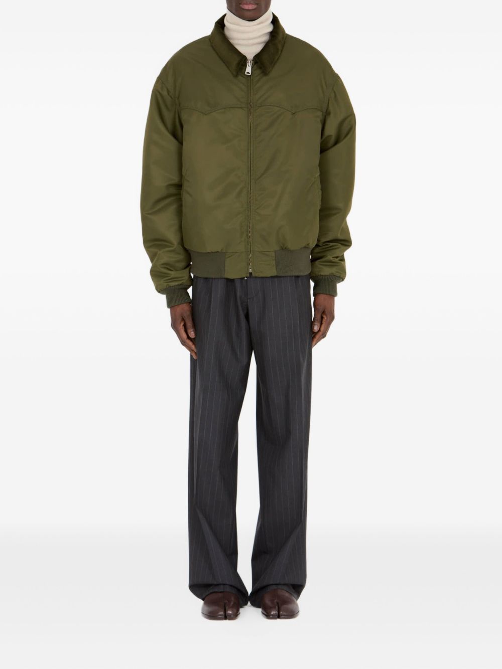 MAISON MARGIELA Men's Nylon Bomber Jacket