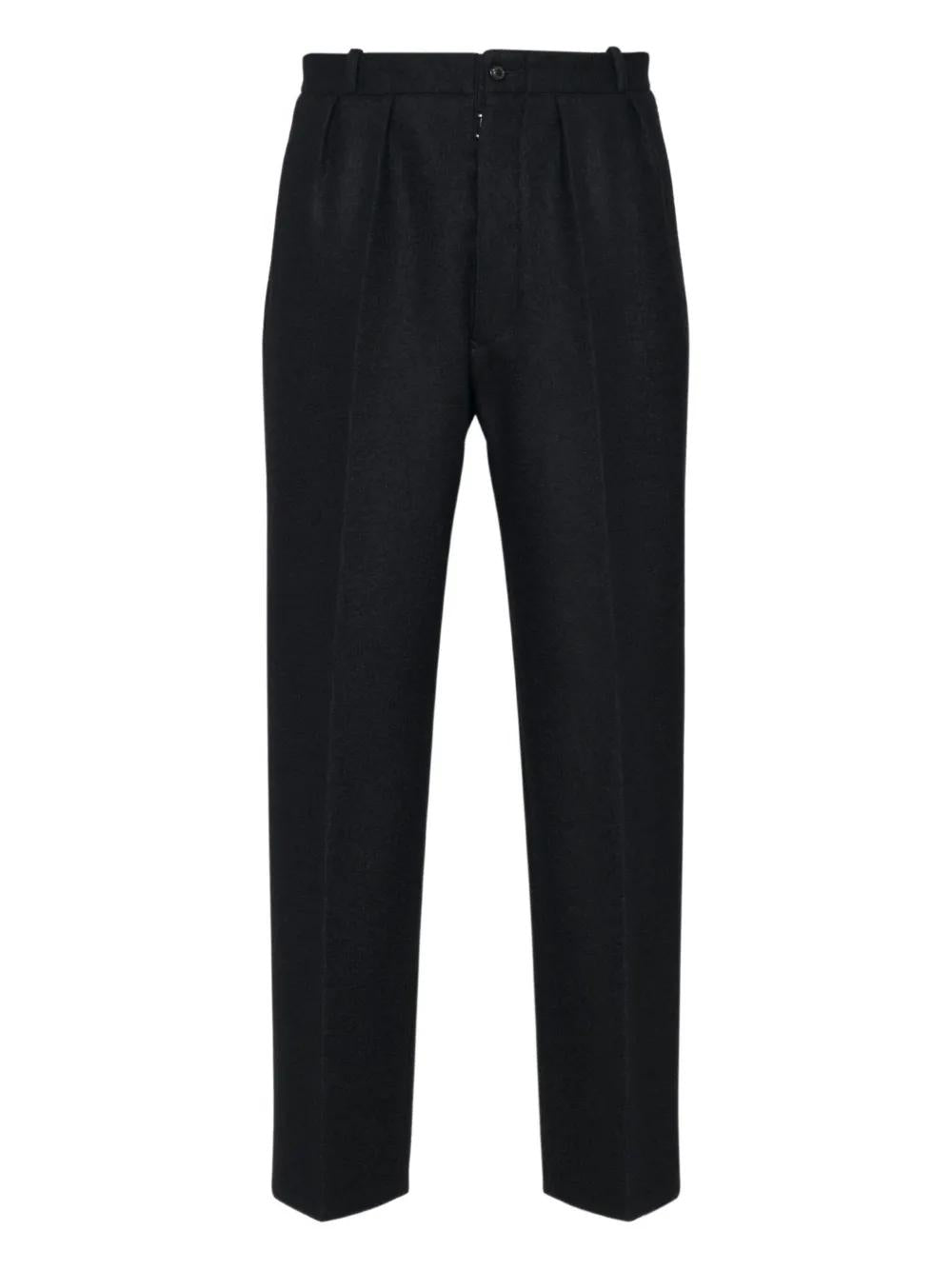 MAISON MARGIELA Pleated Trousers - Regular Fit Straight Leg