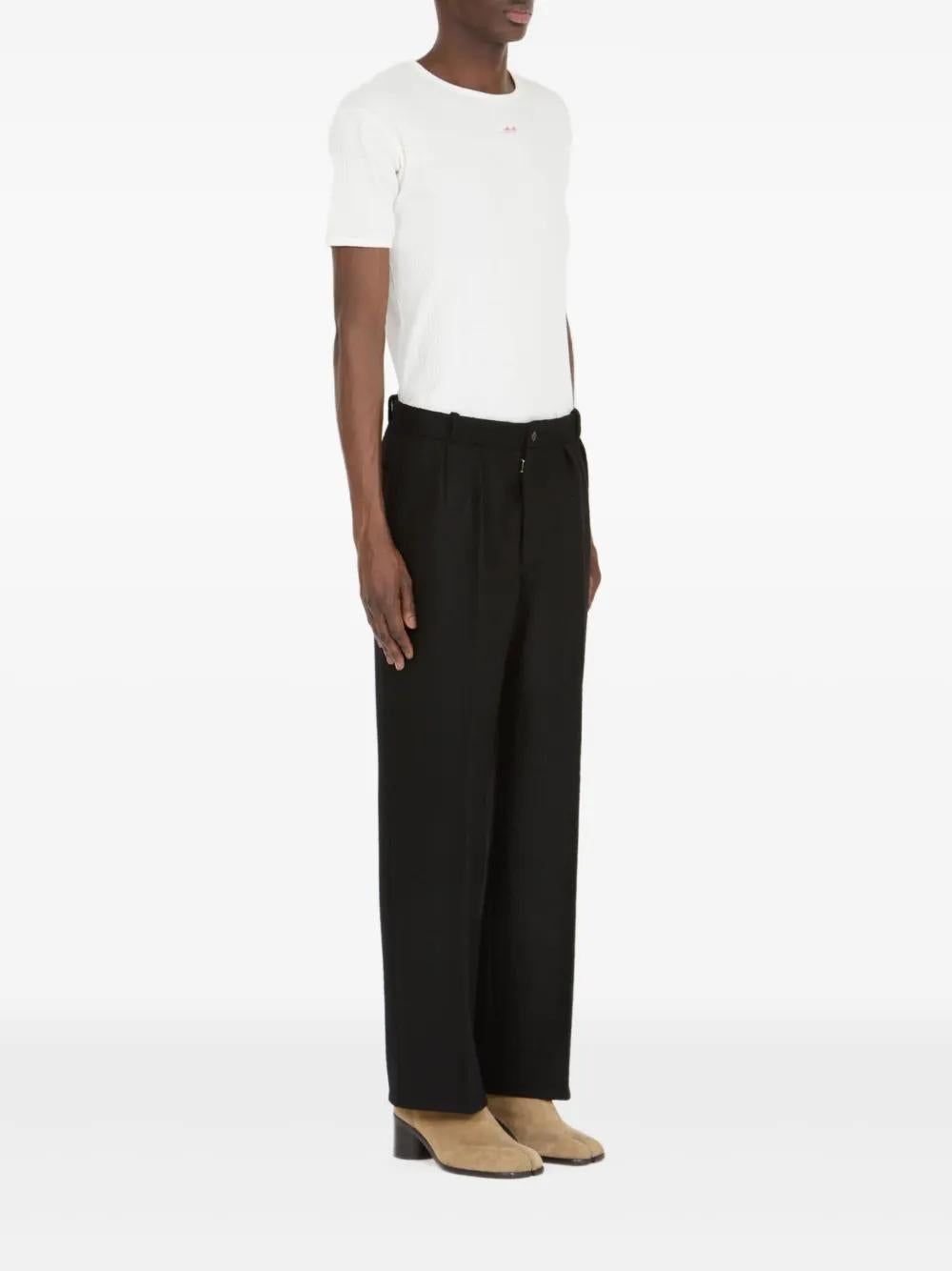 MAISON MARGIELA Pleated Trousers - Regular Fit Straight Leg