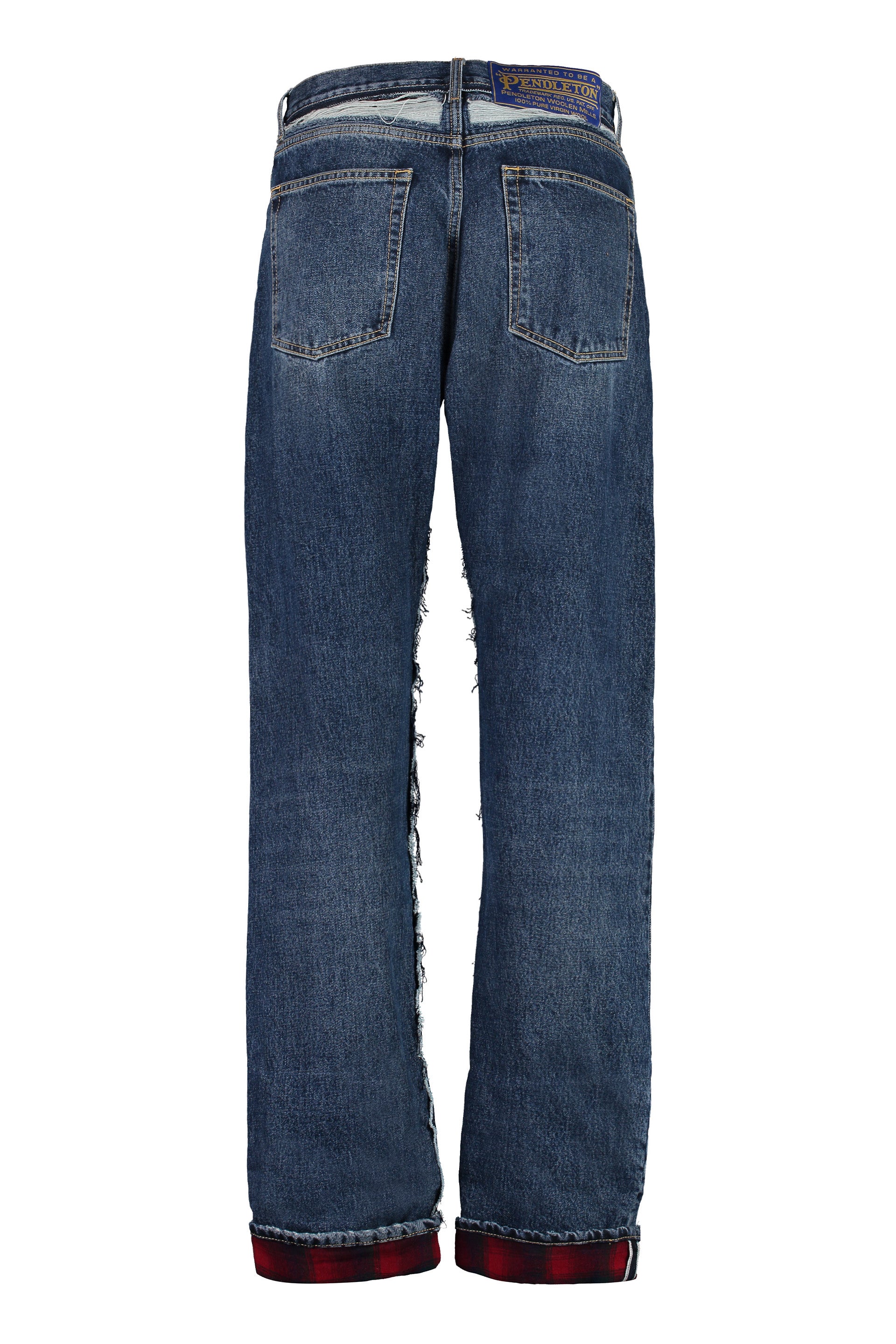 MAISON MARGIELA 5-Pocket Straight-Leg Distressed Jeans