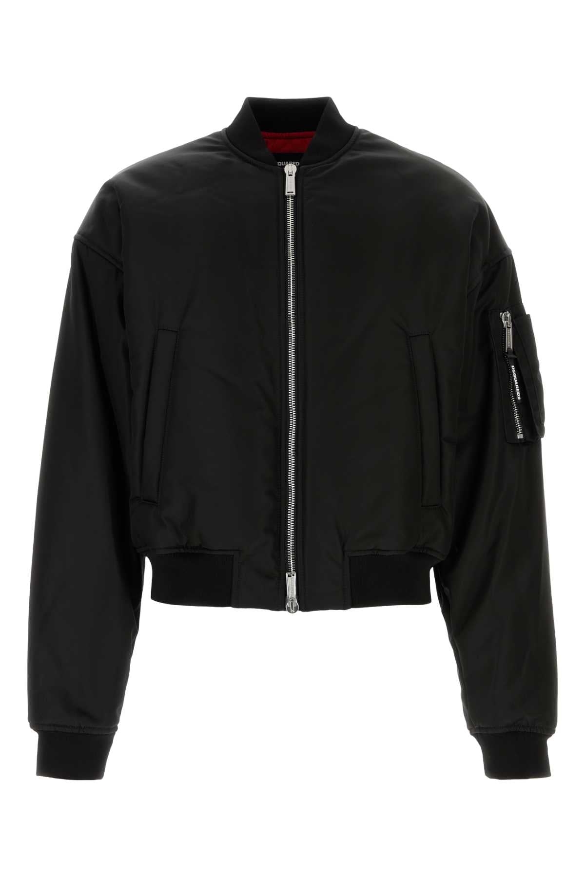 DSQUARED2 Men's 80's Inspired Nylon Bomber Jacket
