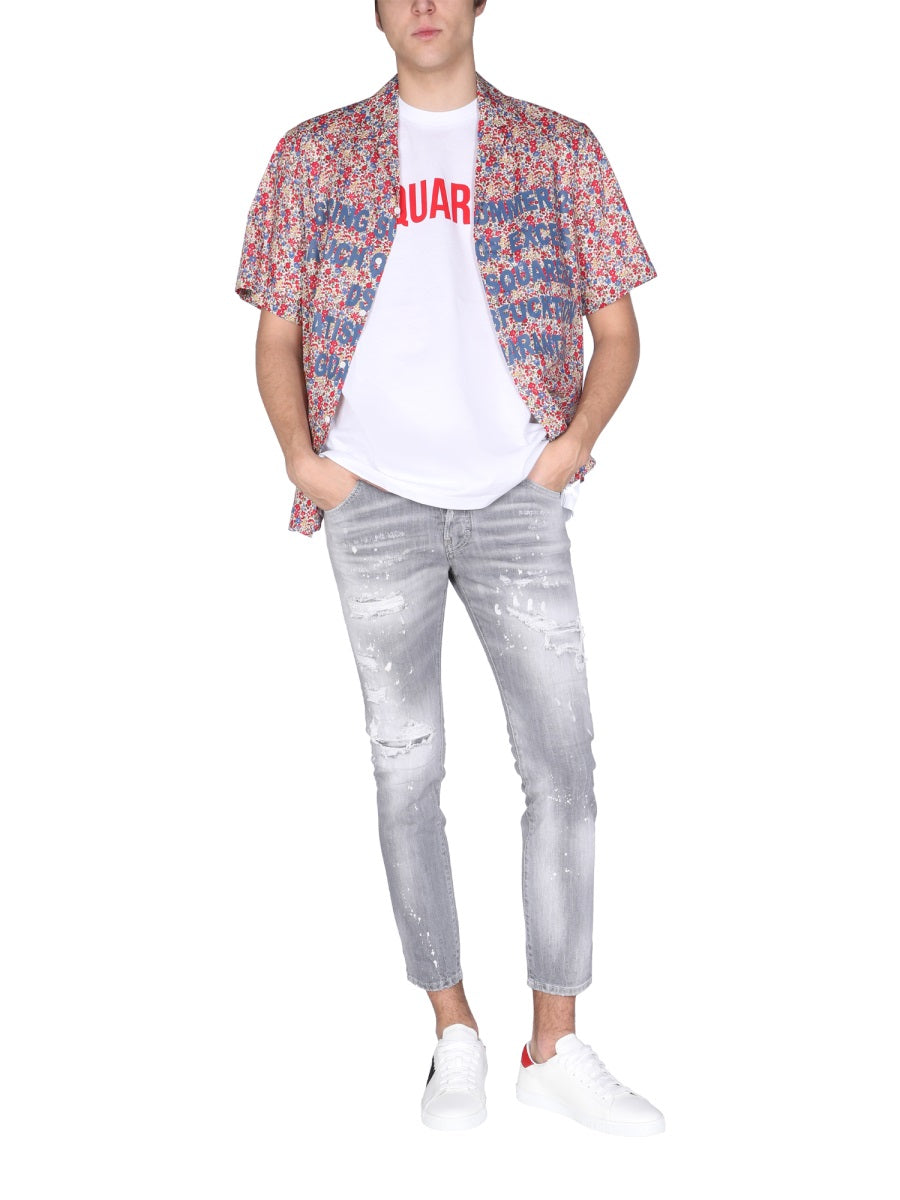 DSQUARED2 Men's Classic Bowling Shirt