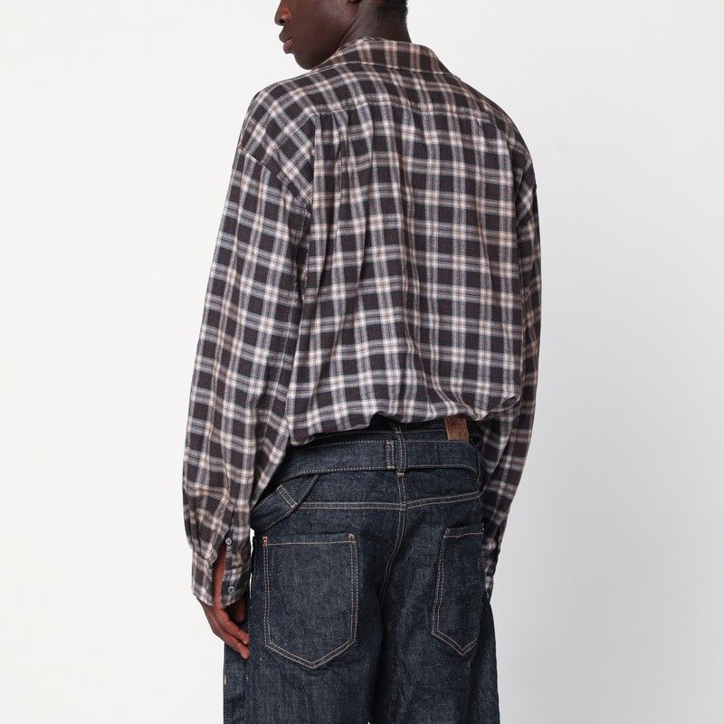DSQUARED2 Embroidered Flannel Check Shirt for Men - FW25