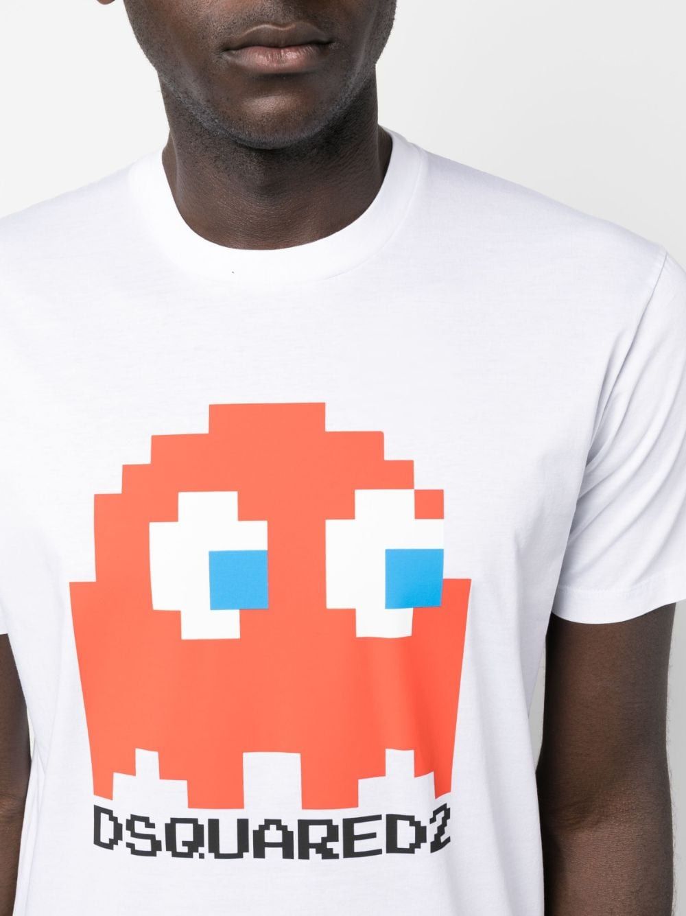 DSQUARED2 Graphic Cotton Crewneck T-Shirt for Men